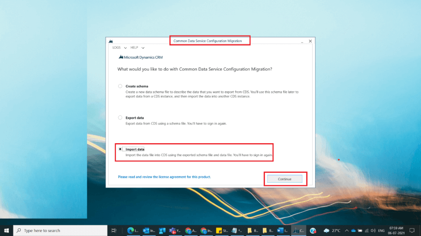 Import Data File into Dynamics D365 Environment using Data Migration Utility